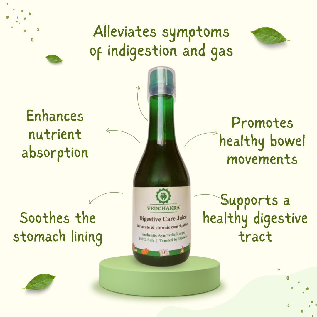 Vedchakra Digestive Care Syrup - Soothe Indigestion Naturally - 200ml