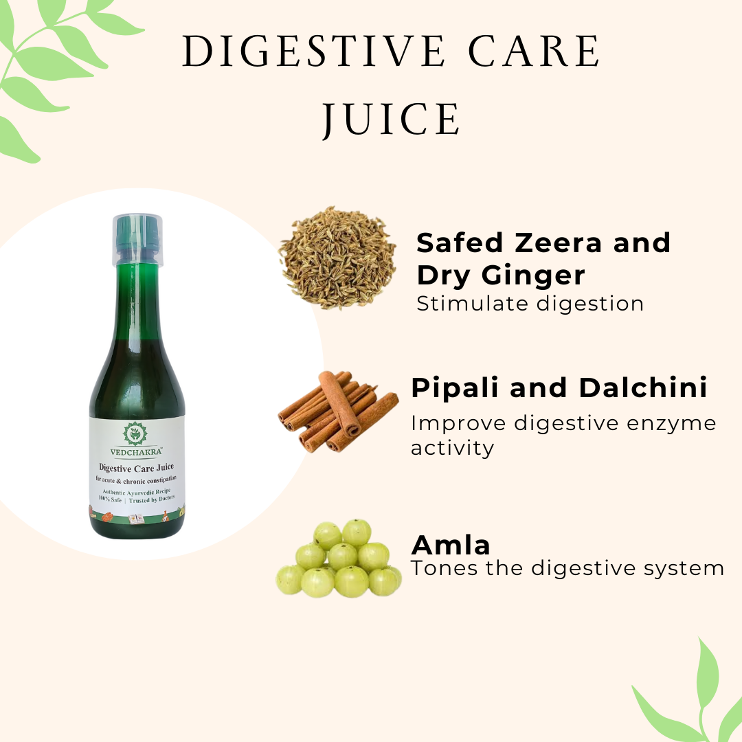 Vedchakra Digestive Care Juice - Works from Day 1 - 500ml