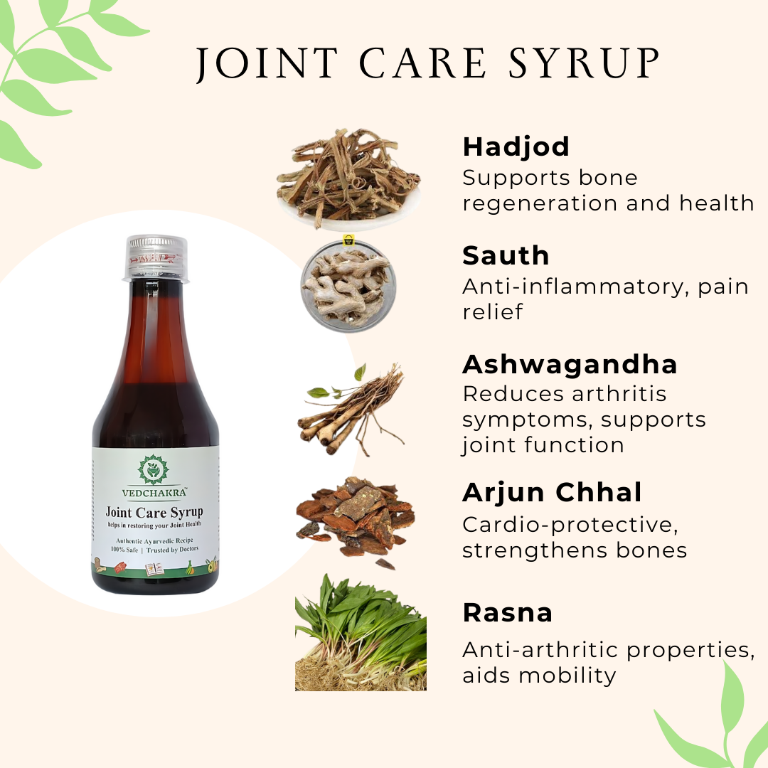 Vedchakra Joint Care Syrup - Ayurvedic Joint Support - 200ml